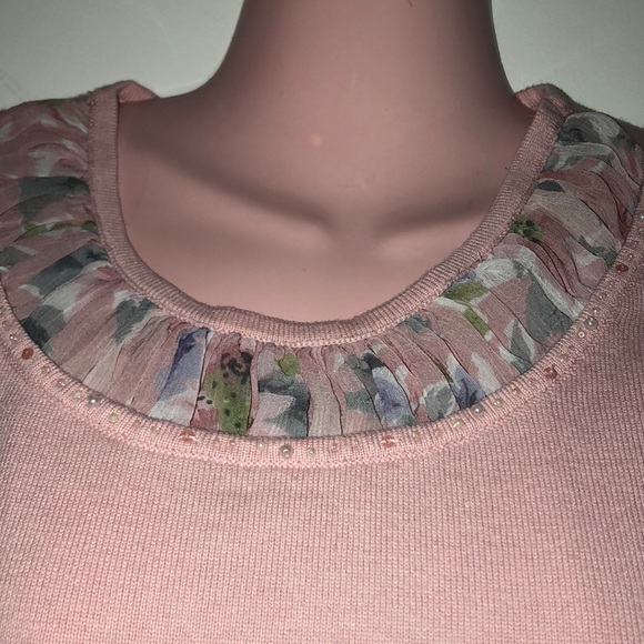 Alfred Dunner pink sweater - Picture 2 of 3